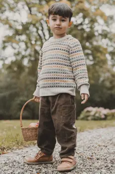 That's mine pulover de bumbac pentru copii Frankie culoarea bej, 128195 imagine