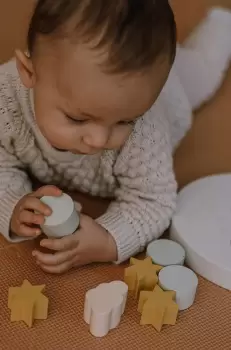 That's mine pulover din bumbac pentru bebelusi Juno Sweaters 28495 culoarea bej, calduros JUNO imagine