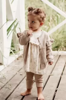 That's mine rochie bebe culoarea bej, mini, evazati imagine