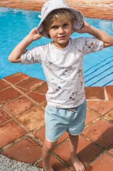 That's mine tricou de inot pentru copii SAMI culoarea bej imagine