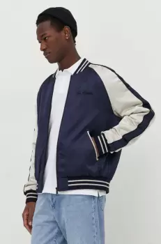 The Kooples geaca bomber barbati, culoarea albastru marin, de tranzitie imagine