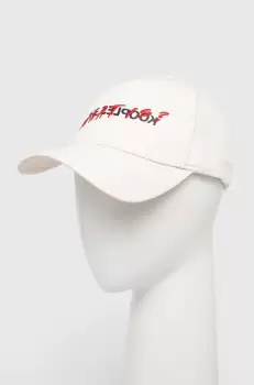 The Kooples sapca de baseball din bumbac culoarea bej, cu imprimeu imagine