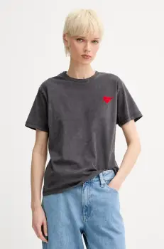 The Kooples tricou din bumbac femei, culoarea negru, FTSC30036K imagine