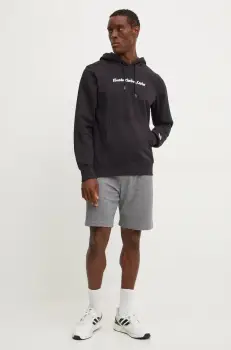 The North Face bluza Climb barbati, culoarea negru, cu gluga, cu imprimeu, NF0A8AZV42I1 imagine