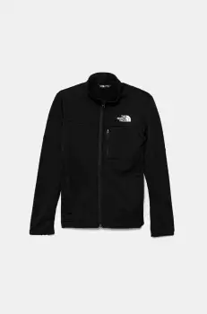 The North Face bluza copii TEEN HIKE MIDLAYER FZ culoarea negru, neted, NF0A8AY5JK31 imagine