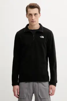 The North Face bluza culoarea negru, neted, NF0A8D0QJK31 imagine