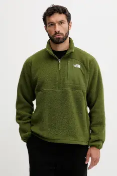 The North Face bluza culoarea verde, uni, NF0A8FKPGZ21 imagine