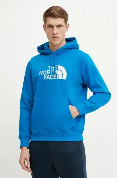 The North Face bluza Drew Peak barbati, cu gluga, cu imprimeu, NF0A89EM73V1 imagine