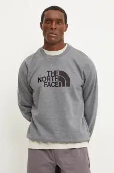 The North Face bluza Drew Peak barbati, culoarea gri, melanj, NF0A89EKDYY1 imagine