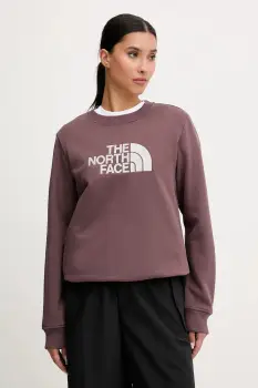 The North Face bluza Drew Peak culoarea bordo, uni, NF0A89EFFAI1 imagine