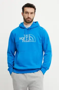 The North Face bluza Drew Peak Light barbati, cu gluga, cu imprimeu, NF0A8C1B73V1 imagine