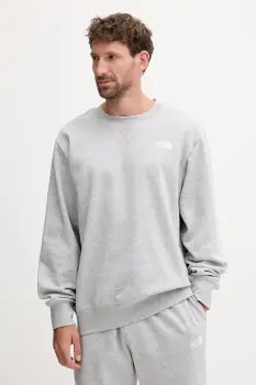 The North Face bluza Essential culoarea gri, melanj, NF0A89ETDYX1 imagine