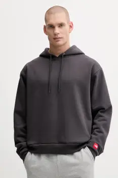 The North Face bluza Redbox culoarea gri, cu gluga, uni, NF0A8EFZ0SA1 imagine