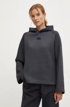 The North Face bluza Relaxed femei, culoarea gri, cu gluga, neted, NF0A89C0KS71 imagine