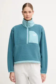 The North Face bluza Yumiori Off culoarea verde, uni, NF0A8EV0E311 imagine