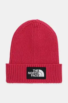 The North Face caciula copii KIDS TNF LOGO BOX CUFFED BEANIE culoarea roz, NF0A8CGUBOS1 imagine