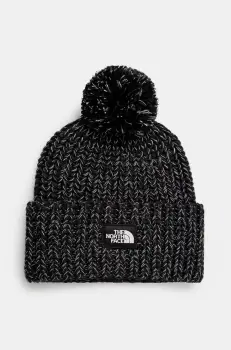 The North Face caciula Cozy Chunky Cabin Beanie culoarea negru, din tricot gros, NF0A887WVOR1 imagine