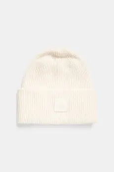 The North Face caciula de lana Urban Patch Beanie culoarea bej, de lana, din tricot gros, NF0A7WJGQLI1 imagine