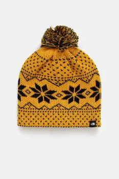 The North Face caciula KIDS CABIN SKI TUKE culoarea galben, NF0A8CGTHIC1 imagine