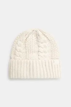 The North Face caciula Oh Mega Beanie culoarea bej, din tricot gros, NF0A7WJJQLI1 imagine