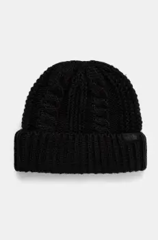 The North Face caciula Oh Mega Beanie culoarea negru, din tricot gros, NF0A7WJJKX71 imagine
