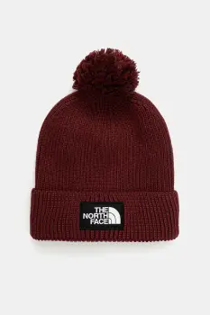 The North Face caciula TNF Logo Box culoarea bordo, NF0A8CHF0VO1 imagine