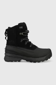 The North Face cizme de iarna MEN S CHILKAT V LACE WP barbati, culoarea negru, izolat imagine
