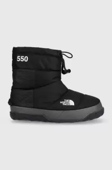The North Face cizme de iarna Women S Nuptse Apres Bootie culoarea negru imagine