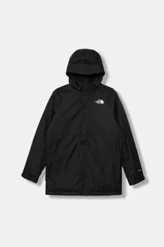 The North Face geaca copii TEEN SNOWQUEST JACKET culoarea negru, NF0A8EJQJK31 imagine