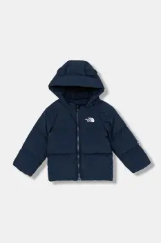 The North Face geaca cu puf copii BABY NORTH DOWN FLEECE LINED JACKET culoarea bleumarin, NF0A88W29F41 imagine