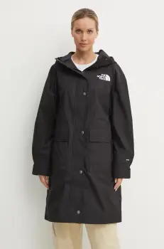 The North Face geaca de ploaie Reign on Park femei, culoarea negru, de tranzitie, NF0A8BCJJK31 imagine