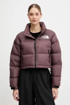 The North Face geaca de puf Nuptse culoarea maro, de iarna, NF0A5GGEBQ71 imagine