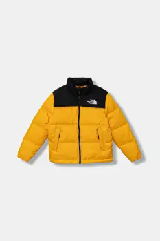 The North Face geaca de puf pentru copii TEEN 1996 RETRO NUPTSE JACKET culoarea galben, NF0A8A4CGO71 imagine