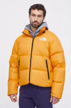 The North Face geaca pentru barbati, culoarea galben, de iarna imagine