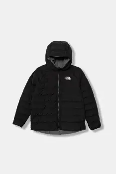 The North Face geaca reversibila pentru copii G REVERSIBLE PERRITO HOODED JACKET culoarea negru, NF0A88UEWOO1 imagine