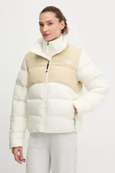 The North Face geaca Saikuru culoarea bej, de iarna, NF0A89JDTIU1 imagine