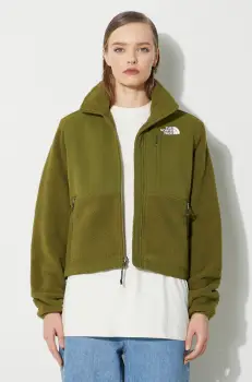 The North Face geaca W Ripstop Denali Jacket femei, culoarea verde, de tranzitie, oversize, NF0A870SPIB1 imagine