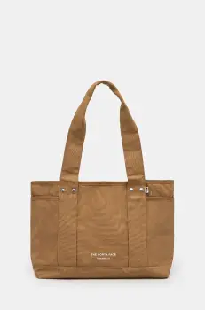 The North Face geanta de bumbac Circular Cotton Tote culoarea maro, NF0A88TN1731 imagine