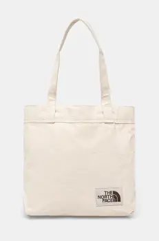 The North Face geanta de bumbac culoarea bej, NF0A3VWQBUI1 imagine