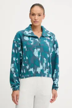 The North Face hanorac de antrenament Mountain Athletics culoarea turcoaz, cu imprimeu, NF0A8E30DQD1 imagine