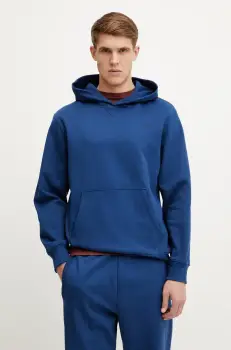 The North Face hanorac de bumbac Dome Relaxed barbati, culoarea albastru marin, cu gluga, neted, NF0A8C43D1R1 imagine