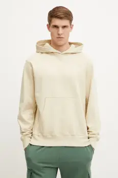 The North Face hanorac de bumbac Dome Relaxed barbati, culoarea bej, cu gluga, uni, NF0A8C433X41 imagine