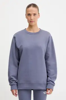 The North Face hanorac de bumbac Dome Relaxed culoarea violet, uni, NF0A8EU4BTR1 imagine