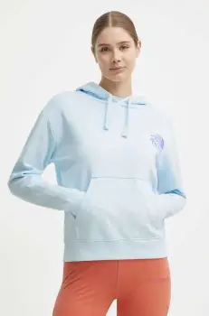 The North Face hanorac de bumbac femei, cu gluga, cu imprimeu, NF0A87DYO0R1 imagine