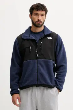 The North Face hanorac fleece Retro Denali culoarea bleumarin, cu imprimeu, NF0A88XH92A1 imagine
