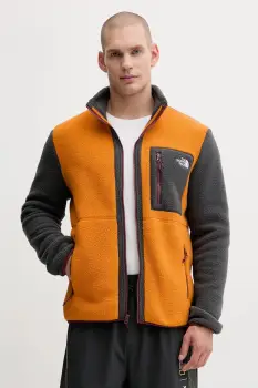 The North Face hanorac outdoor Yumiori culoarea portocaliu, cu model, NF0A883REOD1 imagine