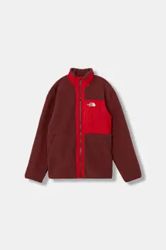 The North Face hanorac polar pentru copii B YUMIORI FULL ZIP JACKET culoarea rosu, cu imprimeu, NF0A8AZGDI91 imagine