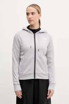 The North Face hanorac Reaxion culoarea gri, cu gluga, melanj, NF0A8CNRDYX1 imagine