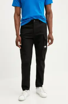 The North Face pantaloni Anticline barbati, culoarea negru, drept, NF0A826J4H01 imagine