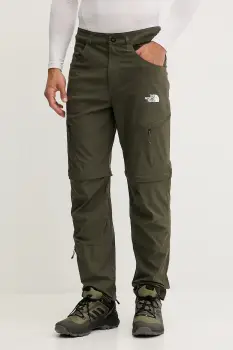 The North Face pantaloni de exterior Exploration culoarea verde, NF0A8EC321L1 imagine